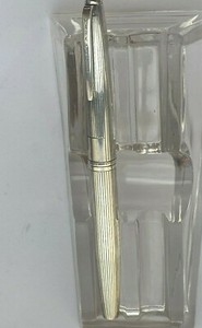 STERLING SILVER MARK CROSS FOUNTAIN PEN GERMANY MED FLEX SMOOTH NIB - BEAUTIFUL!