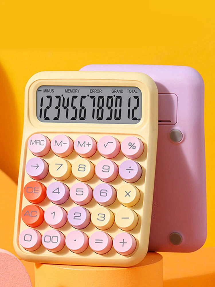 Portable Mechanical Keyboard Calculator for Office and School Use