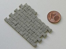 800 Beton H-Verbund Pflastersteine Knochenpflaster Maßstab 1/32 1/35 Spur 1