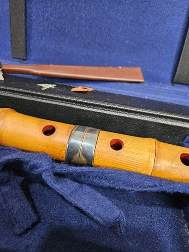 Japanese Instrument Shakuhachi 21inch flute with box - Picture 3 of 10