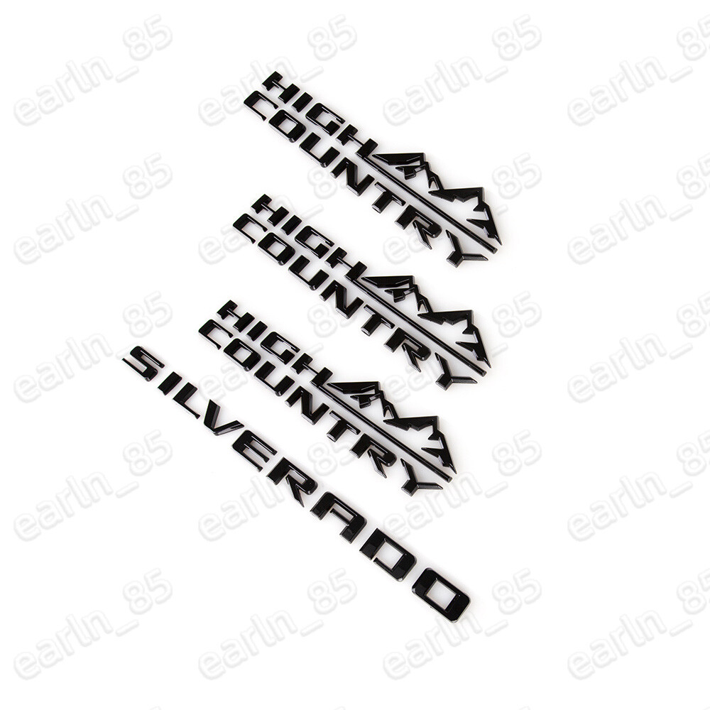Silverado High Country Emblems In Black 86539788 - Foto 2