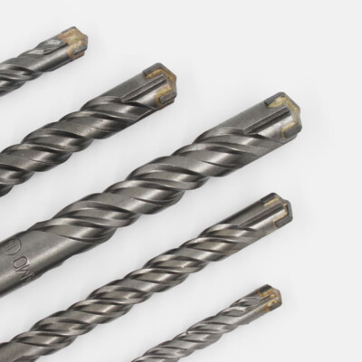 SDS Plus Masonry Hammer Drill Bits 4mm-28mm Cross Head X TCT Concrete Brick Wall