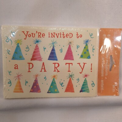 You're Invited to a PARTY Birthday Invitations 16 Cards and Envelopes Total