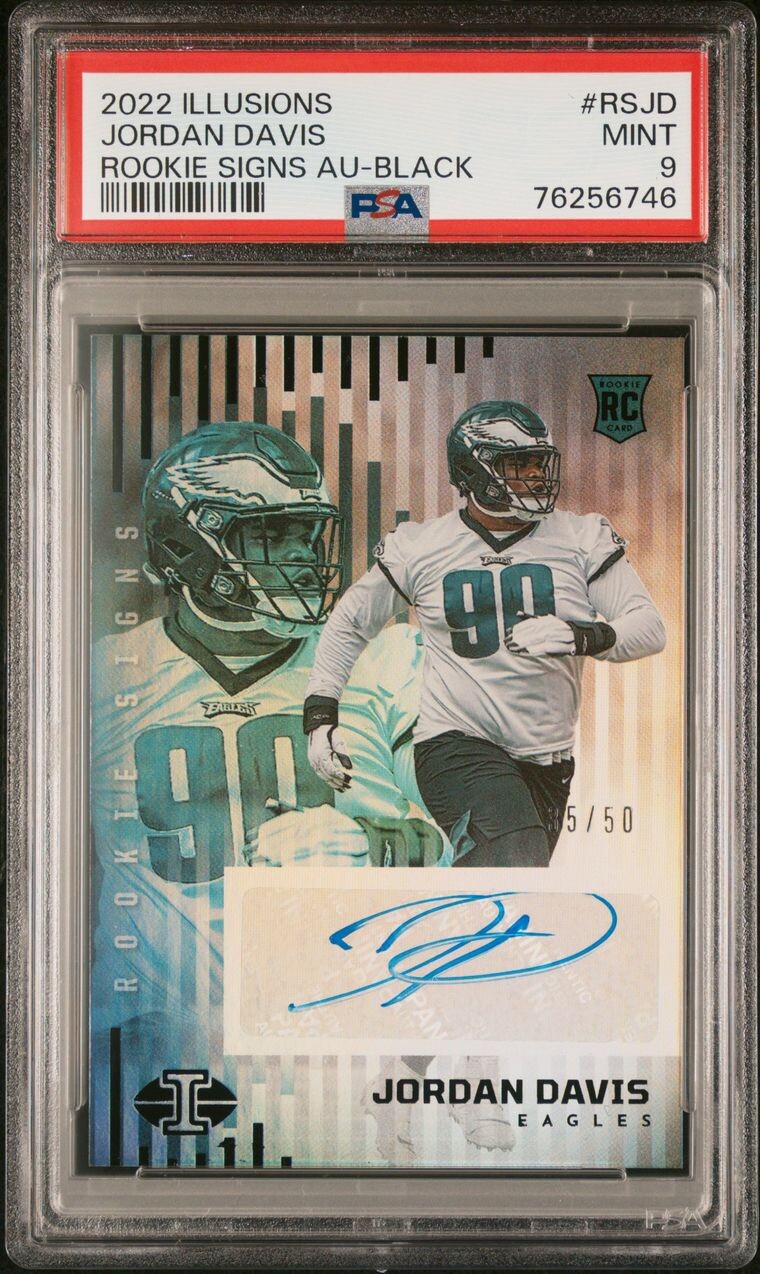 Jordan Davis Panini Illusions Rookie Signs #RSJD Black