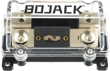 BOJACK 0/2/4 Gauge AWG In-Line ANL Fuse Holder with 500 Amp Fuse No Wire Termina
