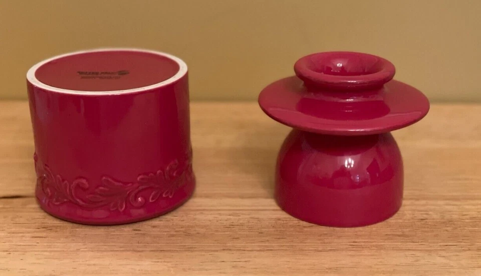 The Original Butter Bell Crock In Red by L. Tremain Ceramic Dish 2021 - Image 2 of 4