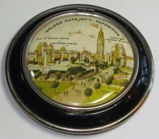 Vintage 1939 Golden Gate International Exposition Powder Compact, San Francisco