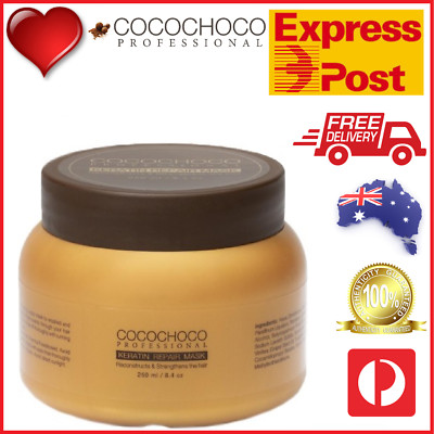    COCOCHOCO Pro Keratin Hair REPAIR MASK 250ml Salon Smooth Shine Glow EXPRESS