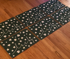 St. Patrick's Day Green Shamrock Lucky Six Placemats