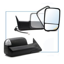 Pair Set Tow Mirrors For 1998-2001 Dodge Ram 1500 2500 Power Heated Signal Lamp