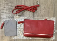 Osgoode Marley Genuine Cowhide Leather Garnet RFID Wallet Bag