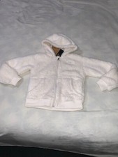 NWT THE NORTH FACE GIRLS SUAVE OSO FULL ZIP HOODIE SIZE 6 KIDS GARDENIA WHITE