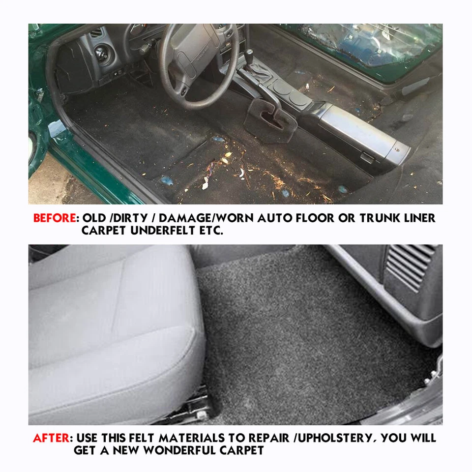 90''x78'' Underfelt Underlay Felt Carpet - Wear-Resistant and Easy to Decorate Foto 2 de 4