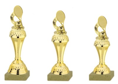 3er Serie Pokale Tennissport gold (630-TS) 24-21cm inkl. Gravur