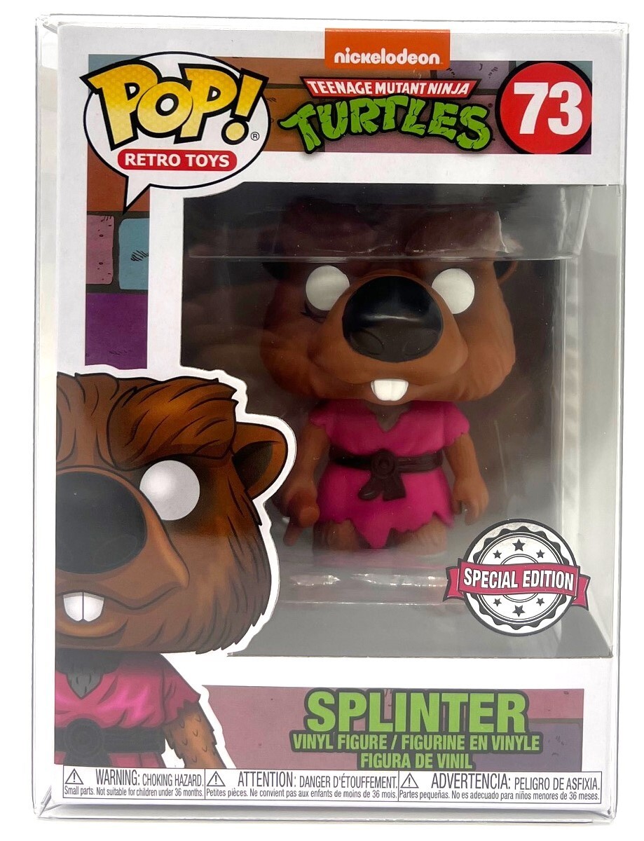 Funko Pop! Nickelodeon Tmnt Splinter #73 Edición Especial Con Protector Pop