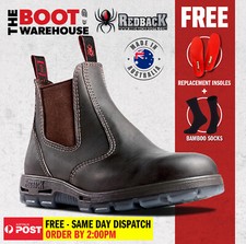 Redback UBOK Non Safety Work Boots. Elastic Sided Bobcat. Oiled-Kip. Brand New