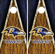 Baltimore Ravens Cornhole Board Vinyl Wrap - Decal Sticker VZ538