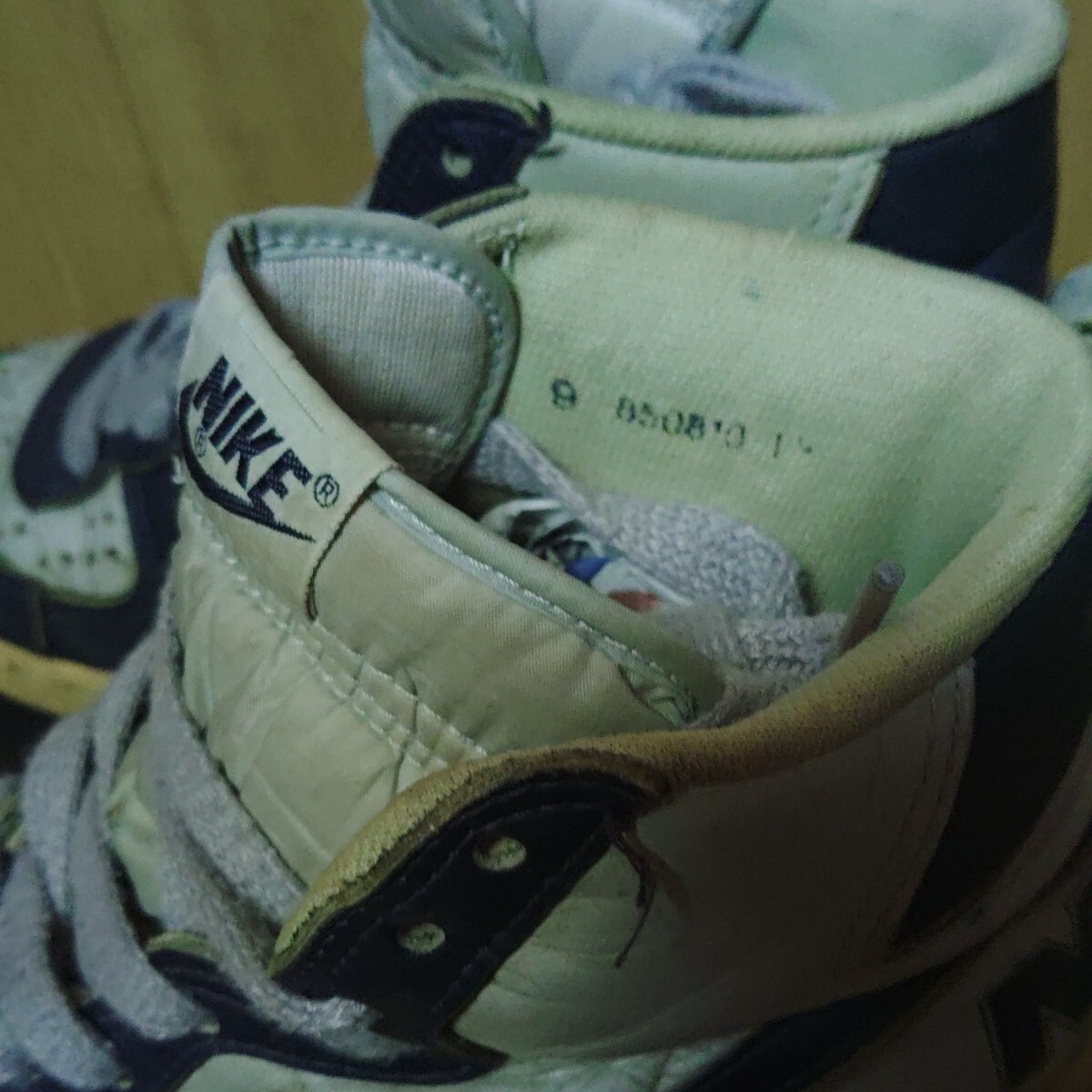 NIKE TERMINATOR HIGH Original US9 Gray x Navy 1985 Vintage
