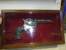 #3 PRESENTATION Gun Display Case LARGE WALNUT Handgun  S/A Revolver  Box