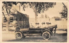 # B810     AUTO  REAL  PHOTO    POSTCARD,  LADIES IN AUTO