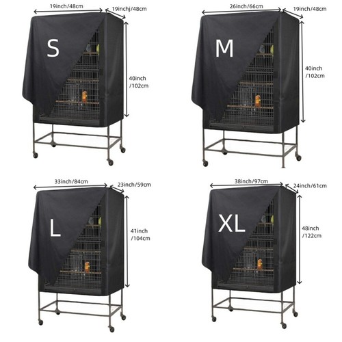 Breathe Easy with This Breathable Black Bird Cage Protective Fabric