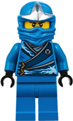 LEGO NINJAGO njo214 Jay Rebooted ZX Hood Minifigure Good Condition
