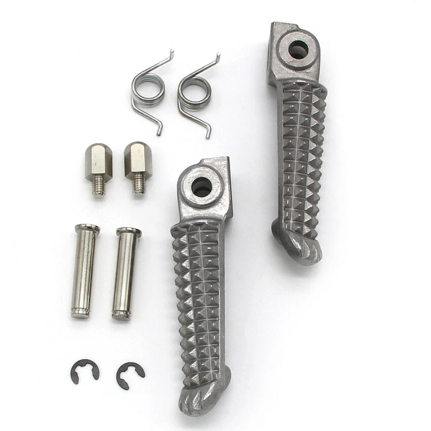 Reposapiés delantero plateado estriberas/brazo de peldaño principal para Yamaha YZF R6 YZF600 YZF R6S Foto 3 de 4