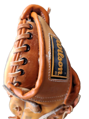 "Guante de lanzador de béisbol Wilson A2160 9,5"" lanzamiento a la derecha Jim Catfish Hunter" - Imagen 4 de 9