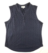 Shannon Ford New York Navy Size Large Lace with Camisole Tank Top