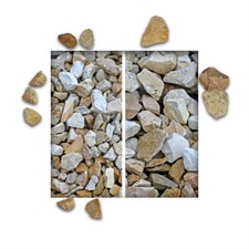 Kalksplitt Yellow Sun Juramarmor Gartenkies Zierkies Marmorsplitt