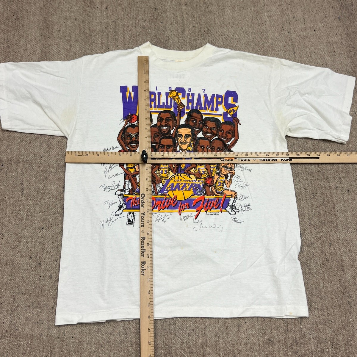 ウェア NBA LAKERS LOS ANGELES. Vintage Los Angeles Lakers 80s Jersey Size Small