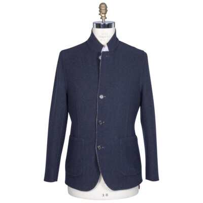 NEW BRUNELLO CUCINELLI DOUBLE FACE COAT 100% VIRGIN WOOL