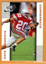 NATE CLEMENTS(BUFFALO BILLS)2001 PRESS PASS/Rookie Football Card
