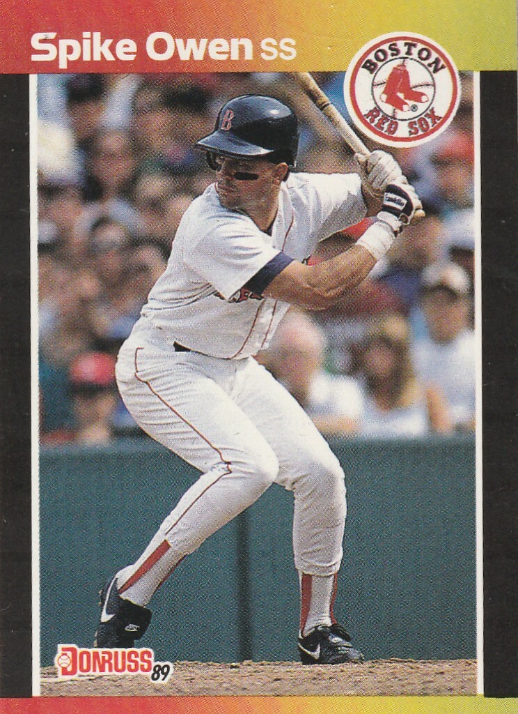 FREE SHIPPING-MINT-1989 Donruss #593 Spike Owen Boston Red Sox PLUS BONUS CARDS
