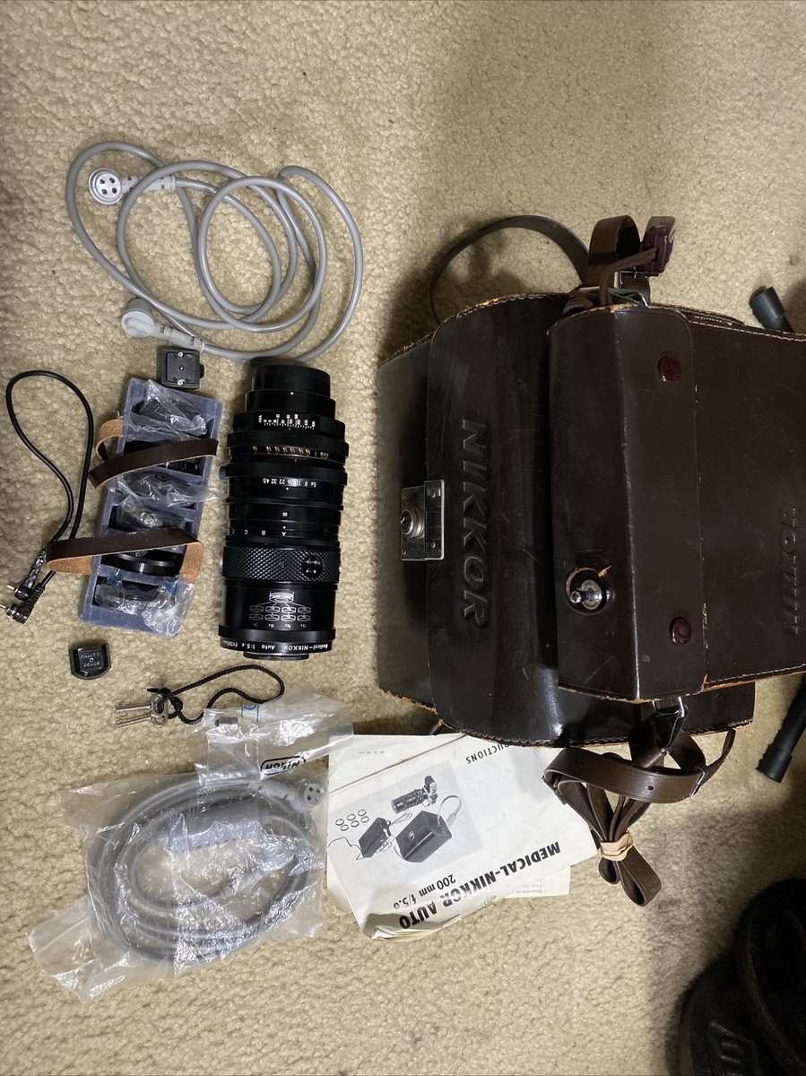 Nikon Medical-Nikkor Auto 200mm 5.6 Lens Full Set - AC Unit Nikon Medical-Nikkor Auto 200mm 5.6 Lens Full Set - AC Unit