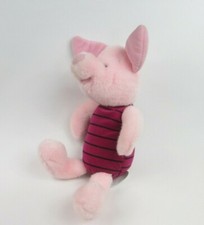 Walt Disney Winnie The Pooh Plush Piglet 12" Soft Lovey Pink