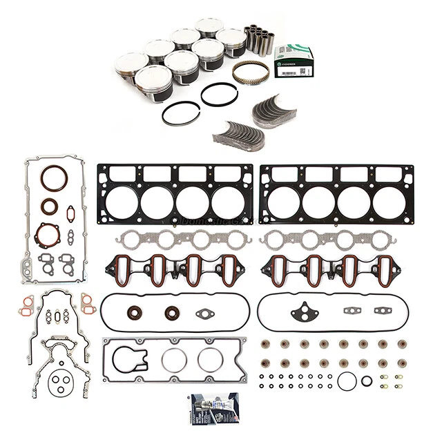 Full Gasket Set Bearings Pistons Fit 01-03 Cadillac GMC Chevrolet 6.0L OHV - Image 2 of 4