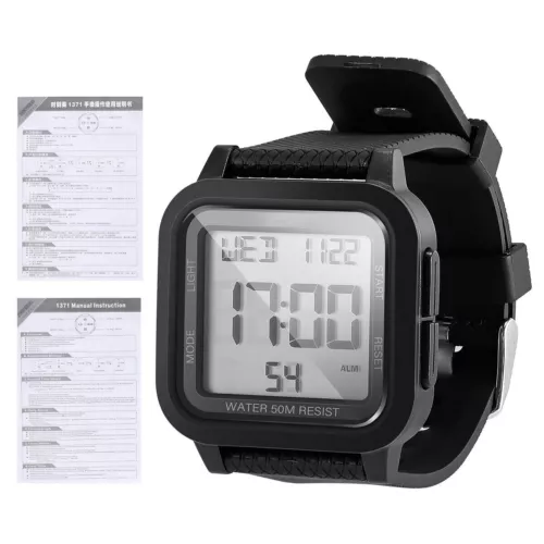 Men's Military Sports Watch LCD Screen Waterproof Wristwatch Large Digital Face - Picture 15 of 15