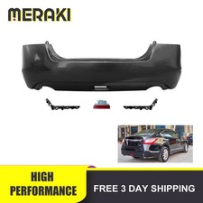 For Nissan Altima 2013-2015 Rear Bumper Cover W Warning Light Bumper Brackets For Nissan Altima 2013-2015 Rear Bumper Cover W Warning Light Bumper Brackets