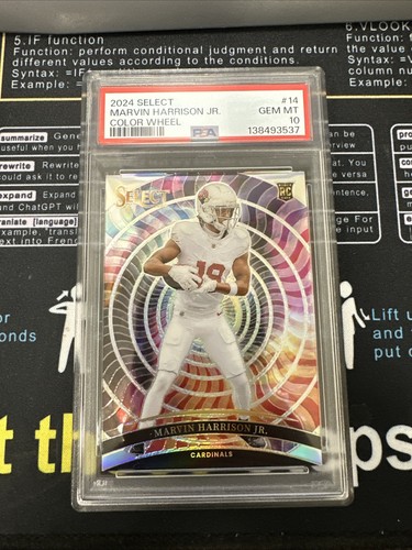 2024 Panini Select - Color Wheel Marvin Harrison Jr. #14 (RC) PSA 10 (14)