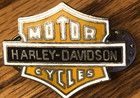 Harley Davidson motorcycle pinback — photo 1