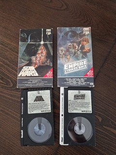 CBS Fox Video 1977 Star Wars 1980 The Empire Strikes Back Beta Betamax Movies