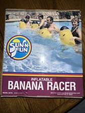 Vintage Sun-N-Fun Banana Racer Inflatable New Old Stock