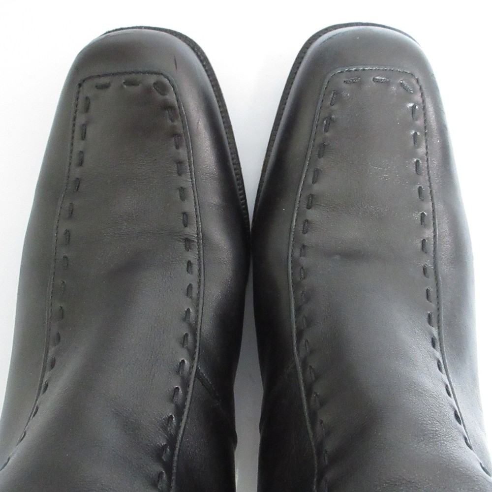 TANINO CRISCI Side-Zip Leather Long Boots, Size 38, Black Women
