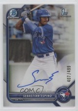 2022 Bowman Chrome Prospect Refractor 407/499 Sebastian Espino #CPA-SE Auto a8r