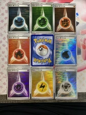 [Lot Of 8] SVE 17-24 Horizontal Holo Energy Set Black Bolt White Flare Pokemon