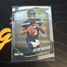 Panini Prizm Football Jalen Milroe Rookie Seattle Seahawks #317 NFL Card