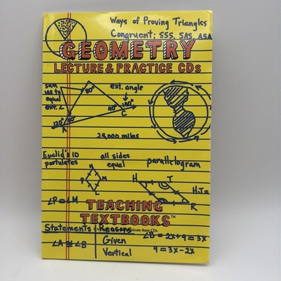 Teaching Textbooks: Geometry Lecture & Practice CDs: 4 CDs ONLY NO textbook