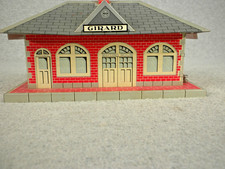 Marx - Tin Litho Girard Train Station with Whistle - WORKS - Very Good
