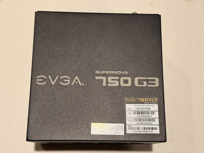 EVGA SUPERNOVA G3 750w 80+ Gold Power Supply Black